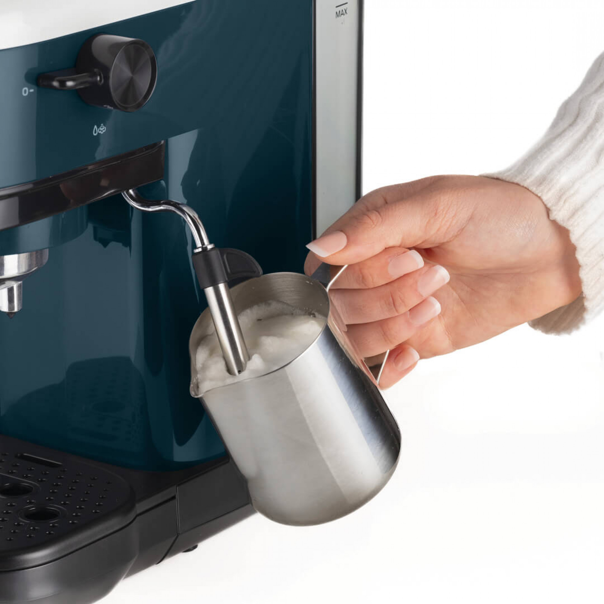 Ariete Siebträgermaschine weiß Espresso-Automat 15 Bar