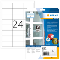 HERMA Wetterfeste Imprägnierte Etiketten 66x33.8 mm Spezial-Papier