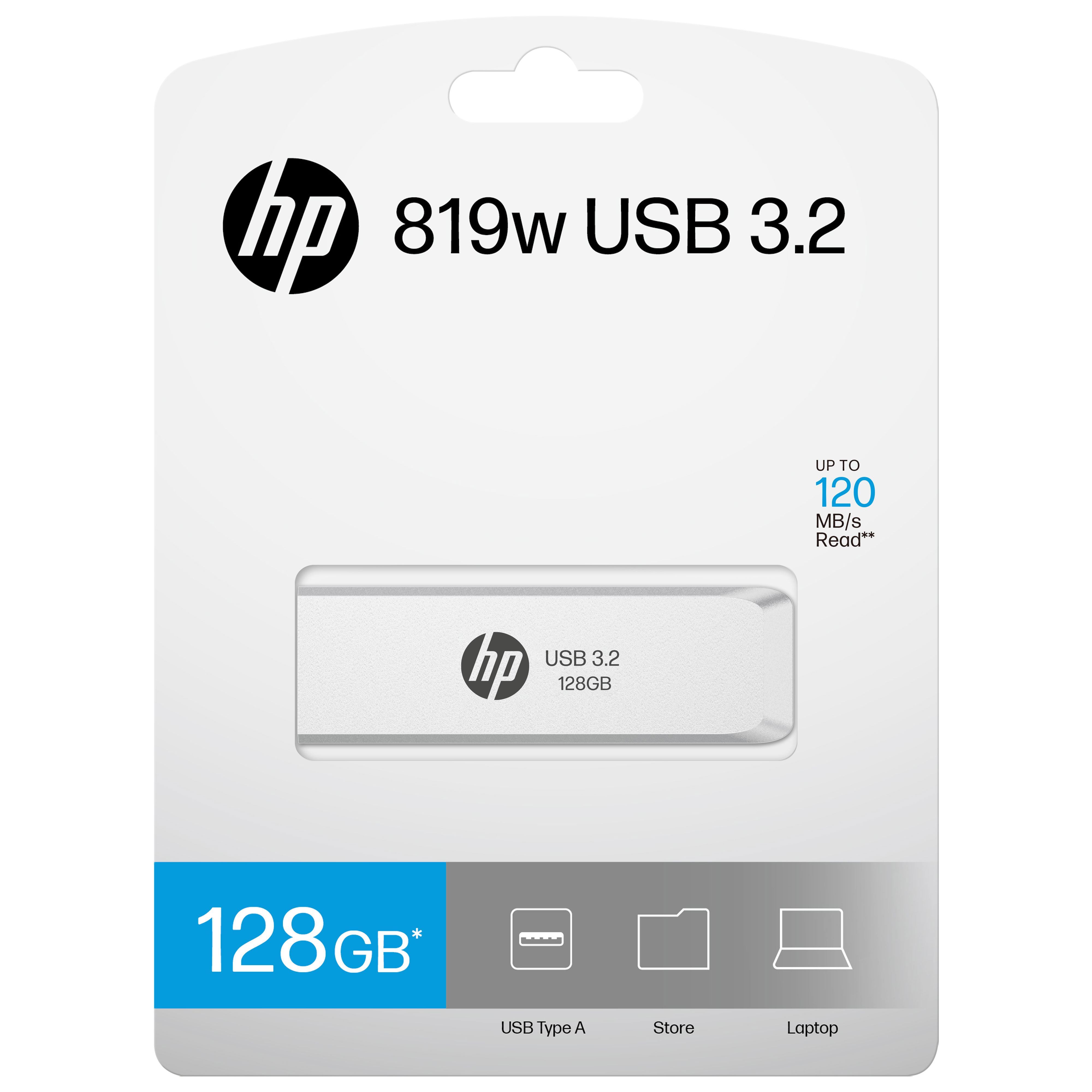 HP Usb-Stick 819W 128 GB matte silver