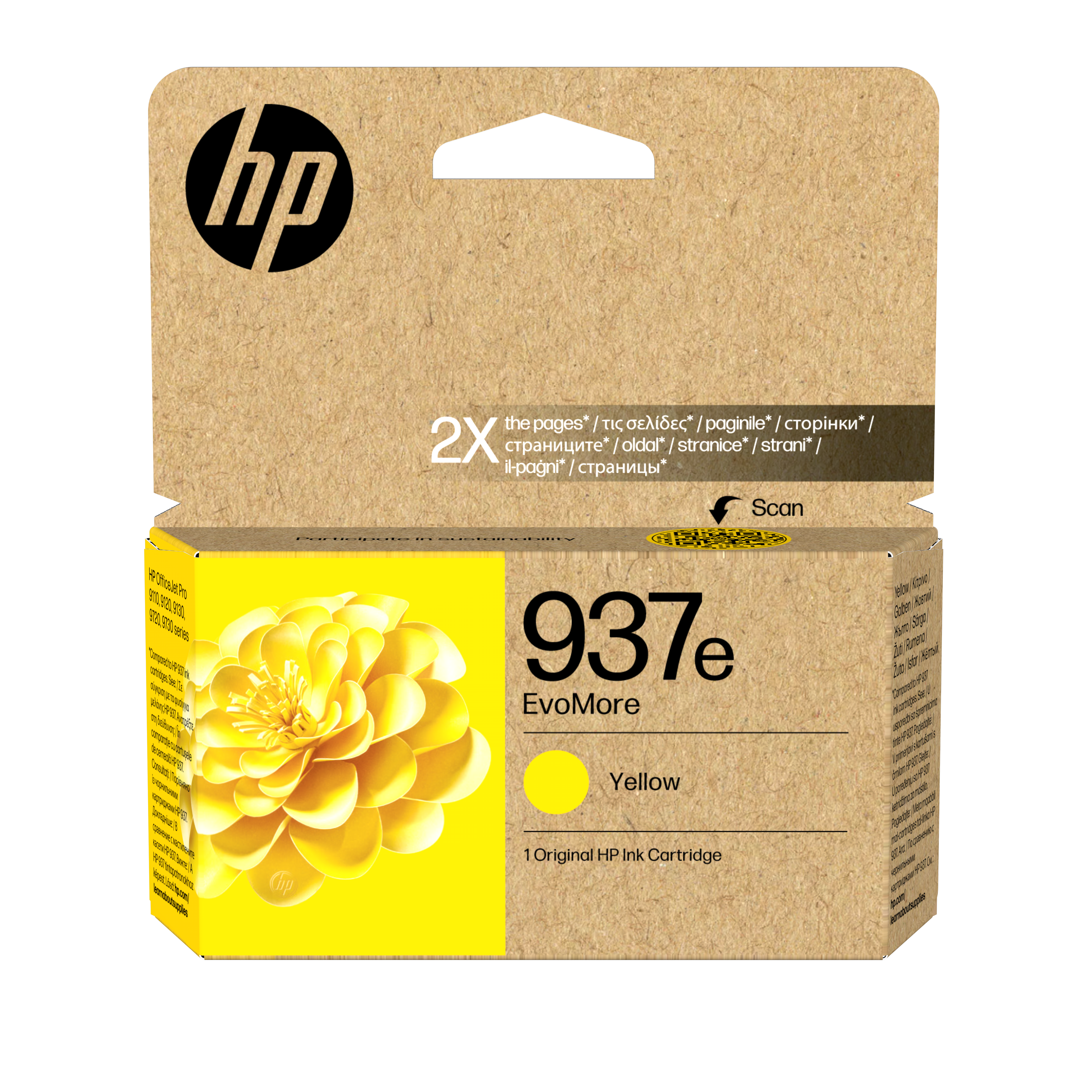 HP 937e EvoMore Gelb