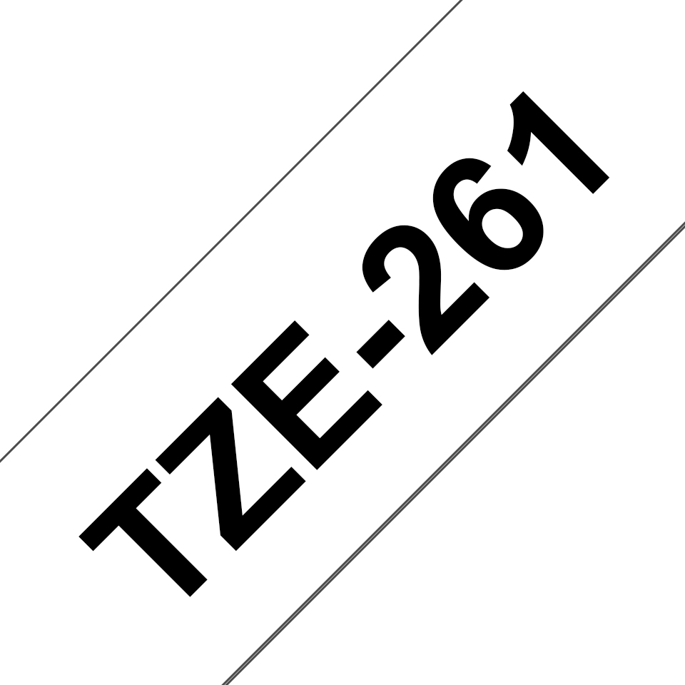 Brother TZe-261 Schwarz auf Weiß 36mm