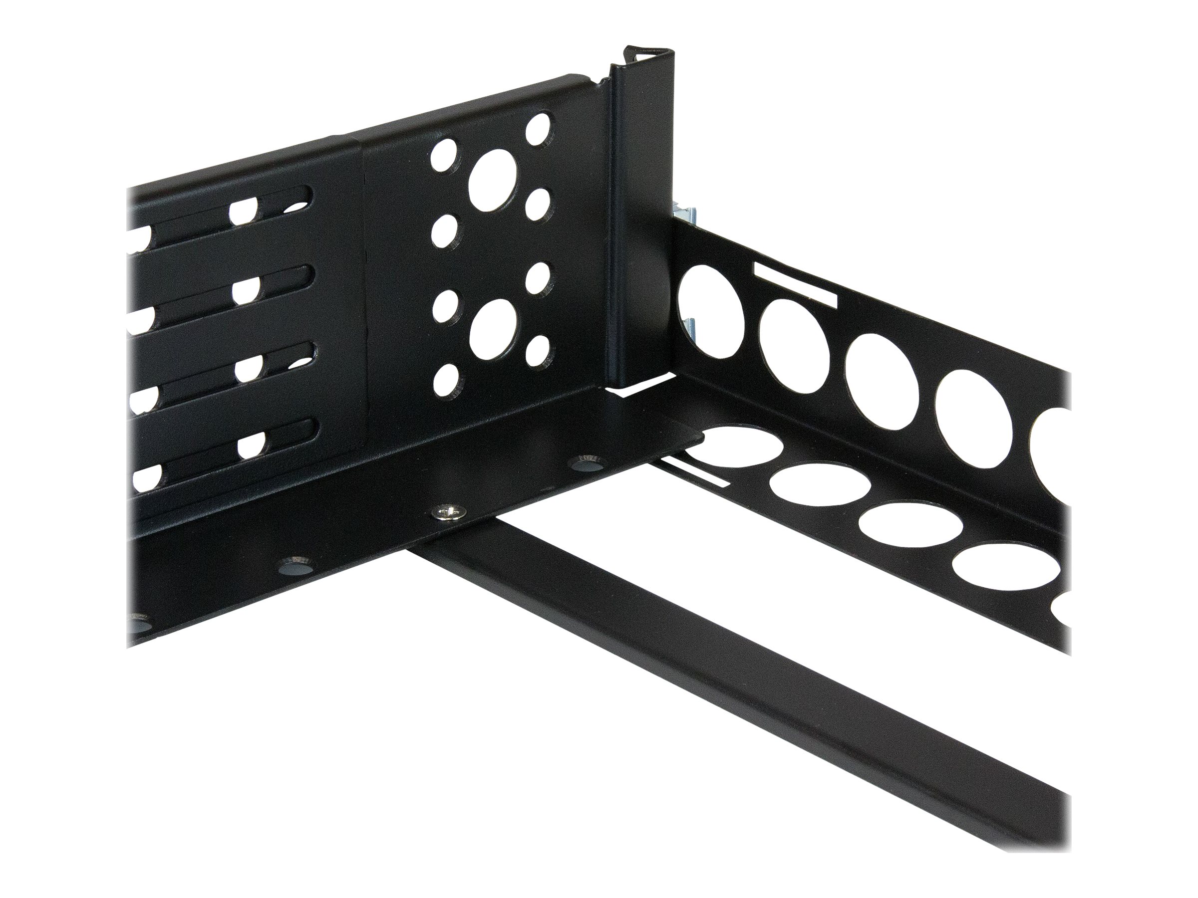 STARTECHCOM 2 HE Universal Server Rack Schienen TAAkonforme Server Montageschienen mit einstellbarer Tiefe 48,26cm 19Zoll