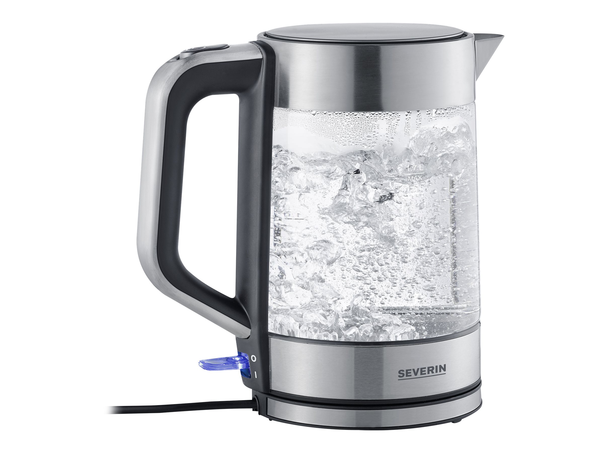 Severin WK 3420 Wasserkocher Glas 1.7 Liter 2.2 kW