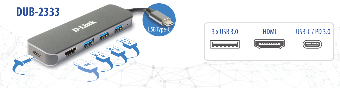 D-Link DUB-2333 USB-C Dockingstation HDMI