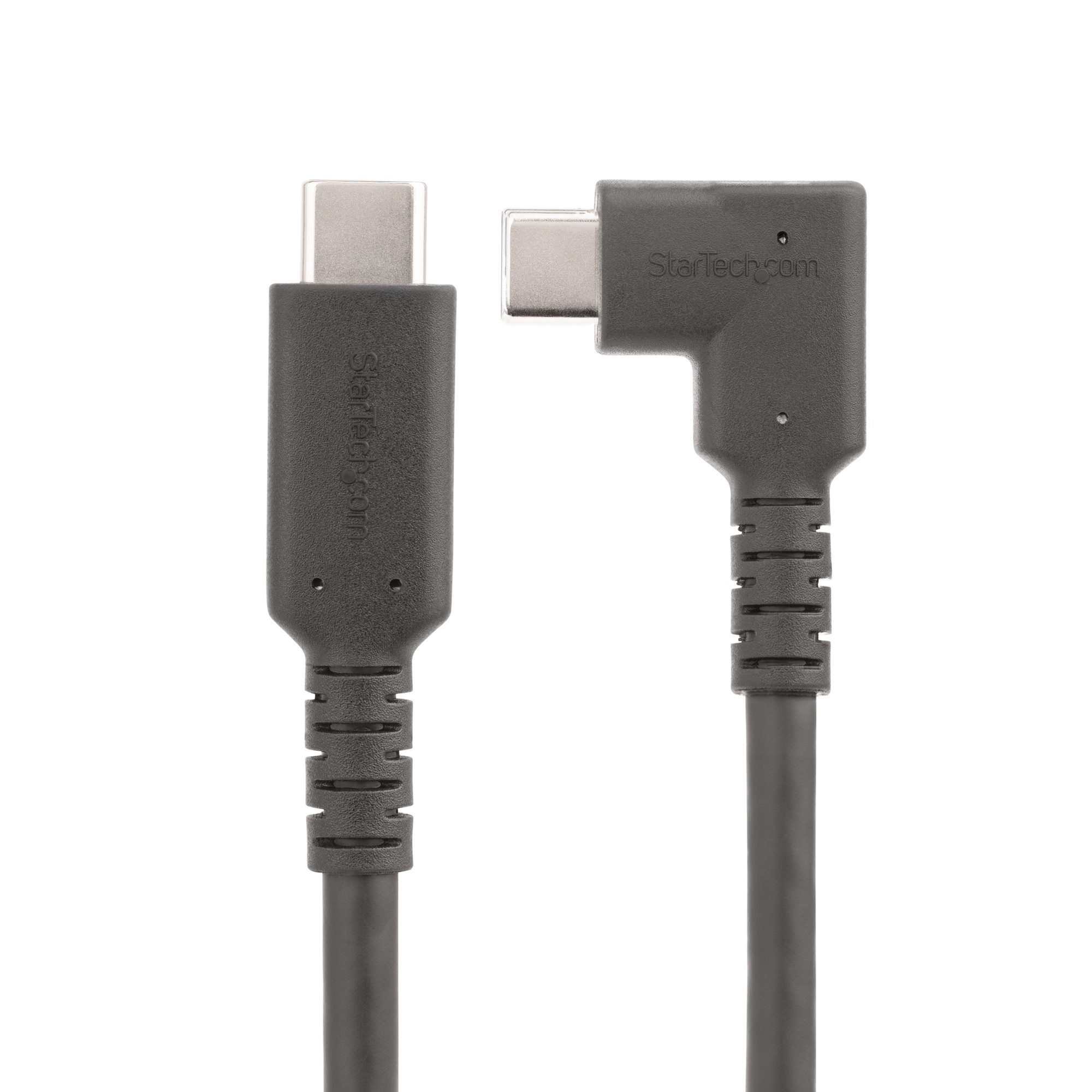 STARTECHCOM 1m USBC Kabel Gewinkelt 10Gbits USB C auf USB C DatenkabelMonitorDocking Station Kabel 4K 100W 90 Grad Winkelstecke