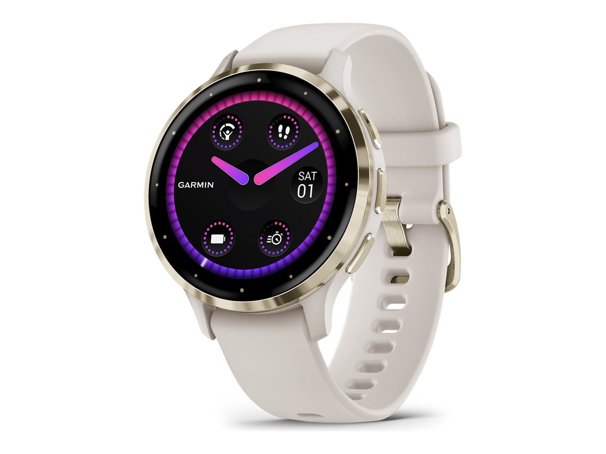 Garmin Venu 3S Smartwatch 1,2 Zoll Elfenbein Softgold