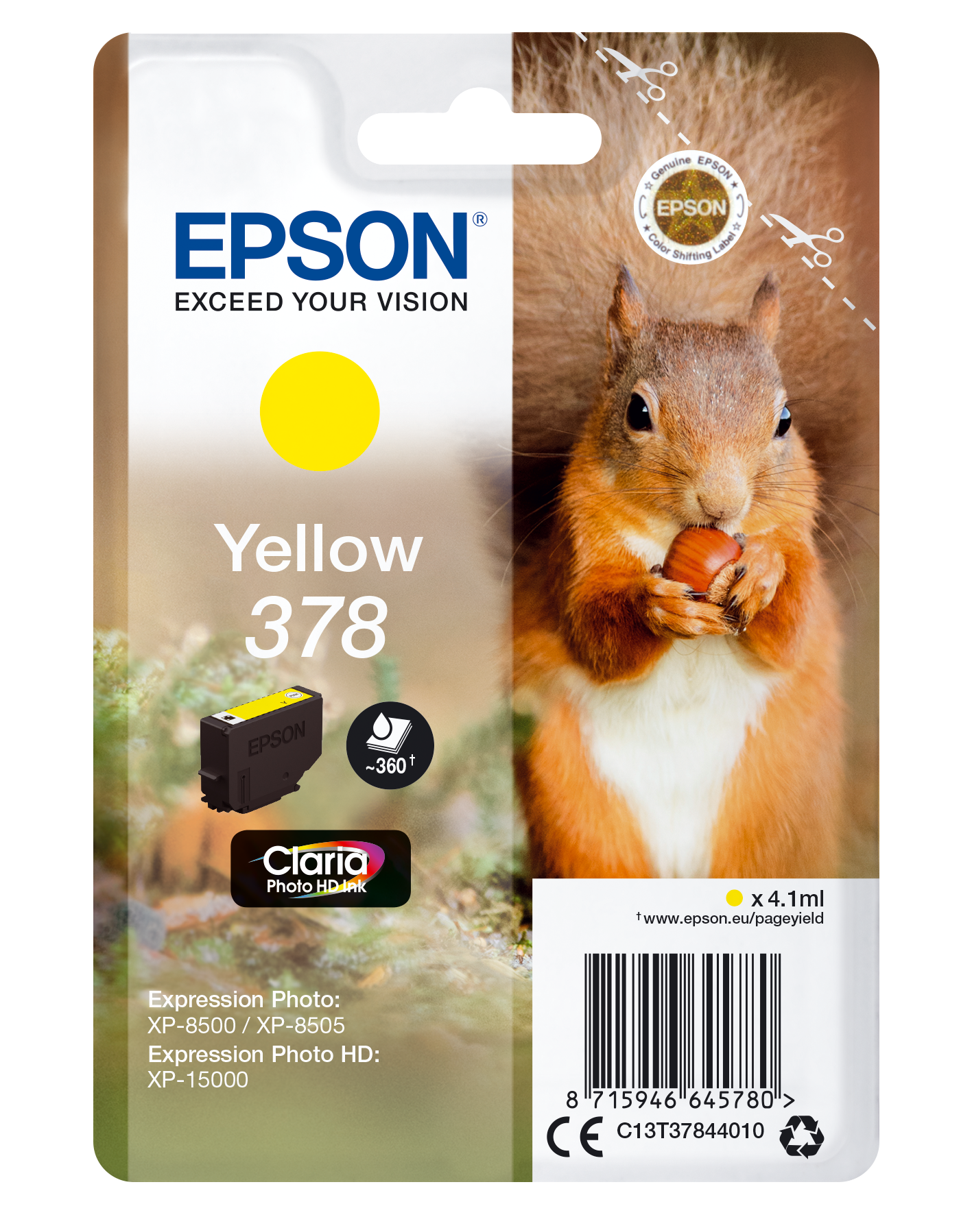 EPSON 378T37844 gelb Druckerpatrone