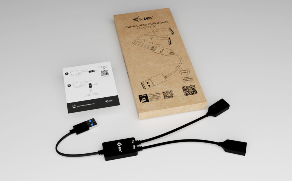 i-tec Hub USB‑A Kabel 2 Port USB 3.2 Gen 1