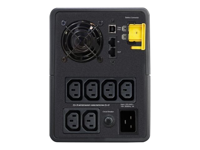 APC BackUPS BX Series BX2200MI UPS AC 230V 1200Watt 2200VA 9Ah output connectors 6