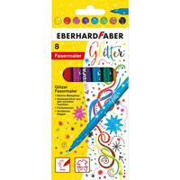 Eberhard Faber Glitter Filzstifte 8 Farben Pastell