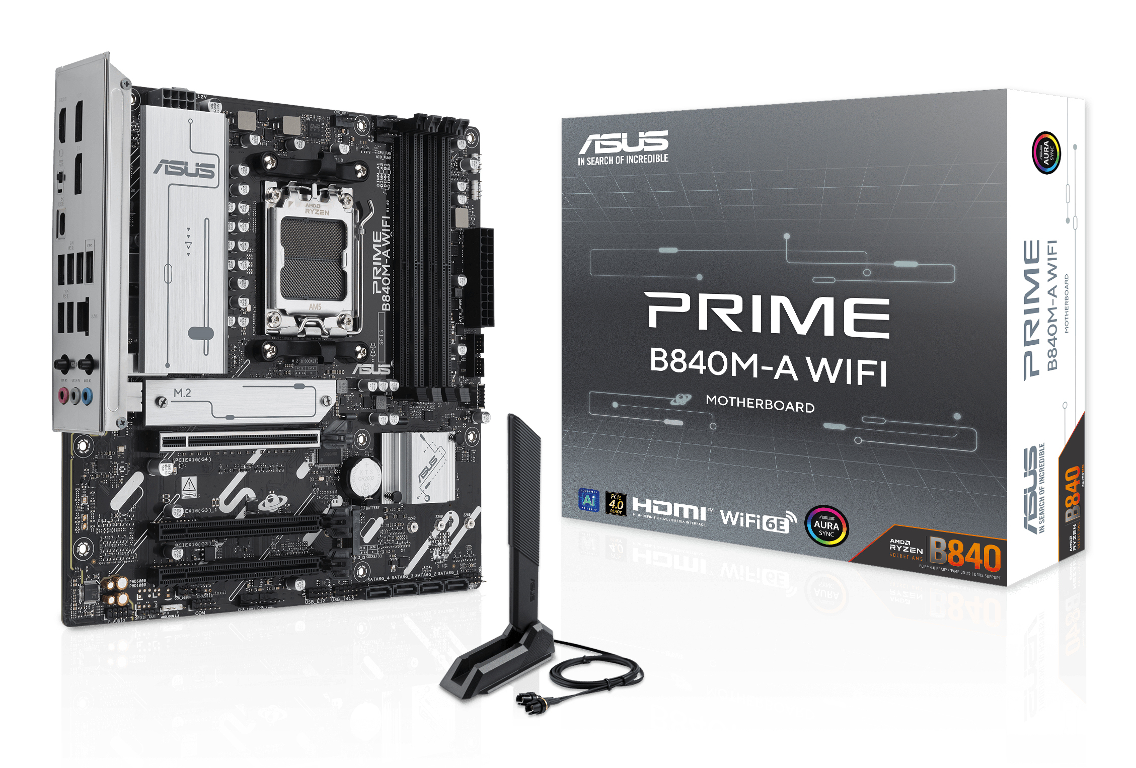 ASUS PRIME B840M-A WIFI micro ATX Socket AM5 Wi-Fi 6E