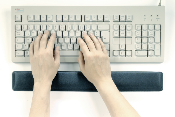 Durable Wrist Support mit Gel Tastatur-Handgelenkauflage anthrazit