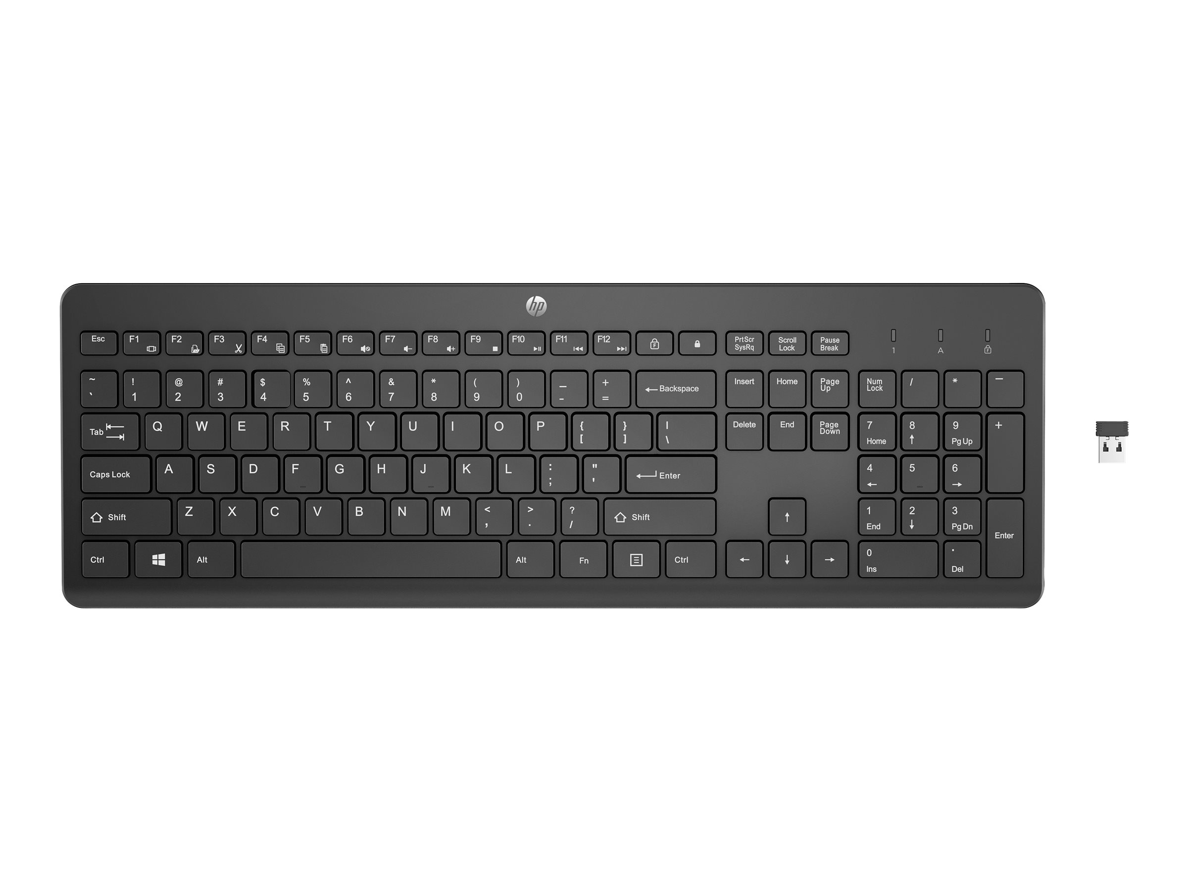 HP 230 Tastatur kabellos Schwarz