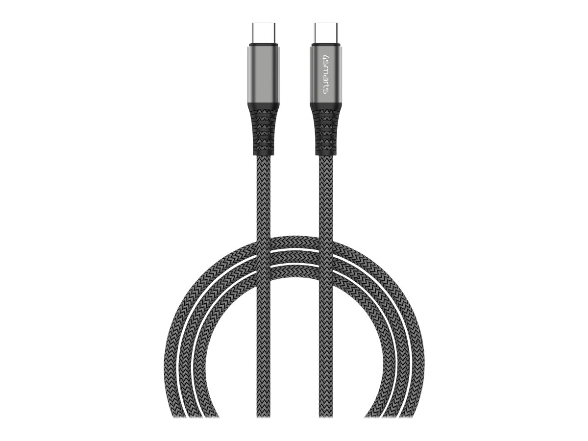 4smarts USBC auf USBC Kabel PremiumCord 100W 1,5m schwarz