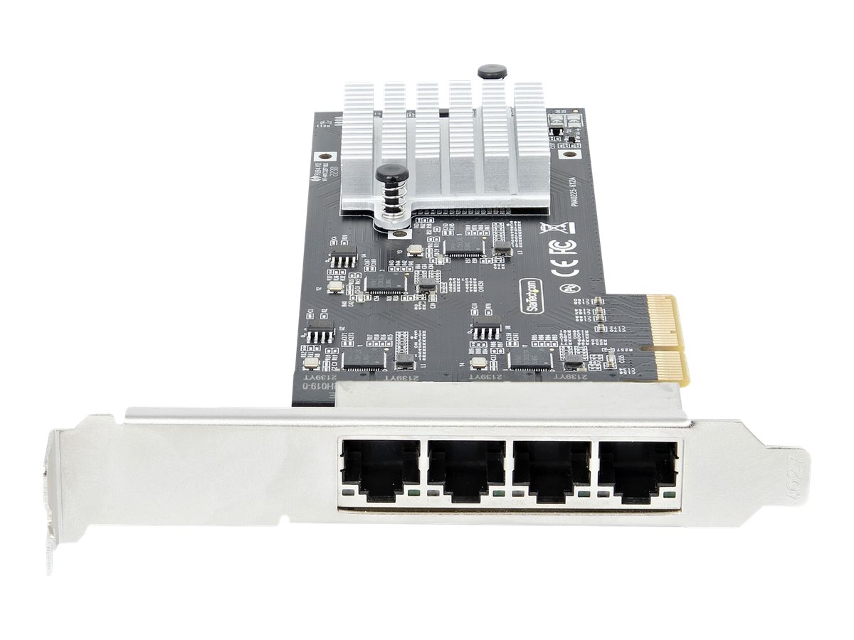 STARTECHCOM 4Port 25 Gbit PCIe Netzwerkkarte Intel I225V DualPort Computer LAN Karte MultiGigabit NIC 25G PCI Express Server