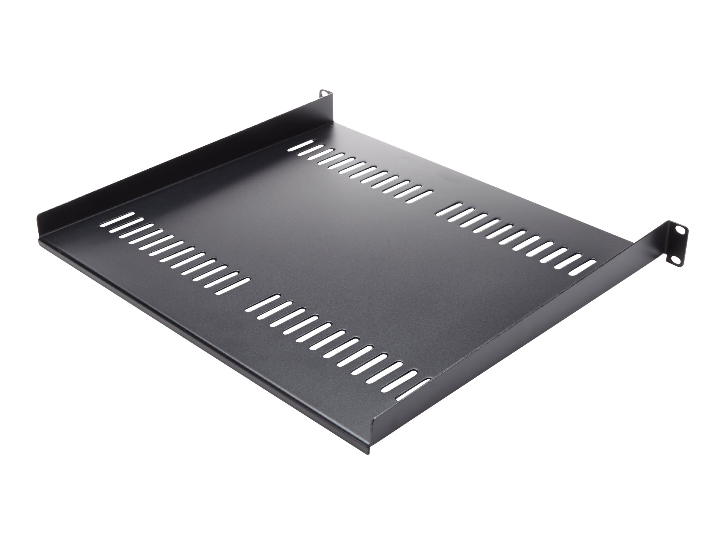 StarTech.com 1U Rack Shelf Belüftet Stahl Schwarz