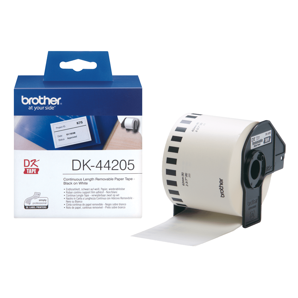 Brother DK44205 Etiketten-Rolle 62mm