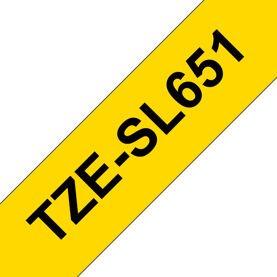 Brother TZe-SL651 Schwarz auf Gelb