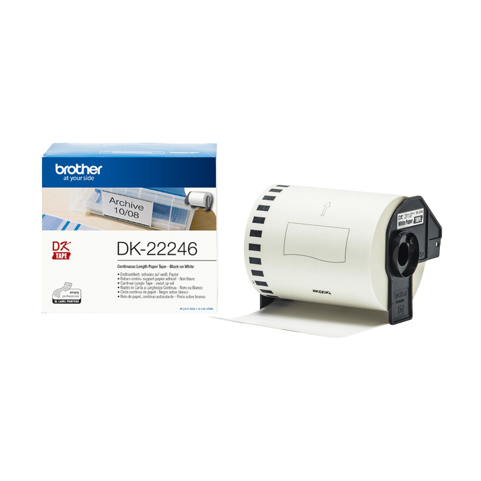 Brother DK-22246 Endlosetiketten Schwarz auf Weiß