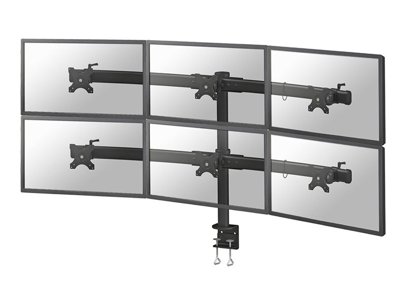 Neomounts Tischhalterung fuer sechs Flachbildschirme bis 27 69 cm 8KG FPMAD700D6