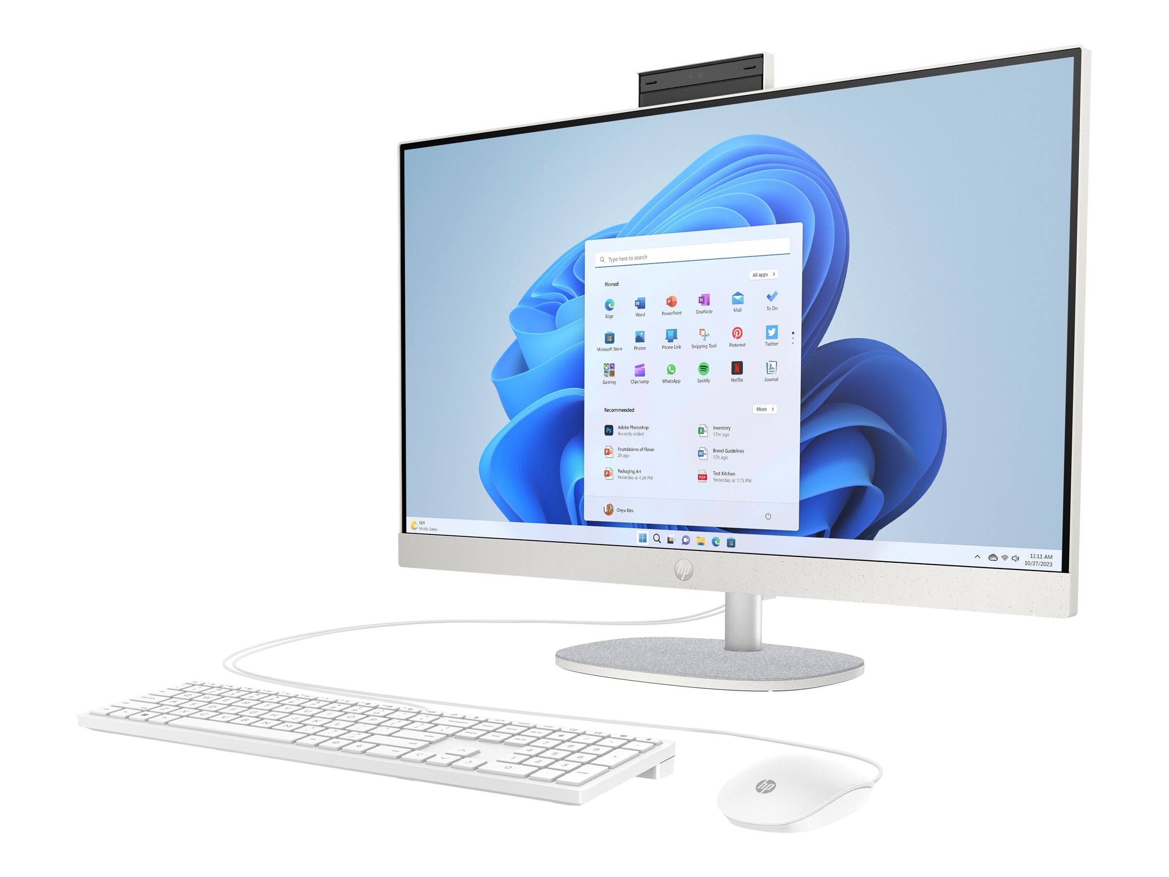 HP 27cr0007ng AllinOne PC, 16 GB RAM, 512 GB SSD, AMD Ryzen 5 7520U