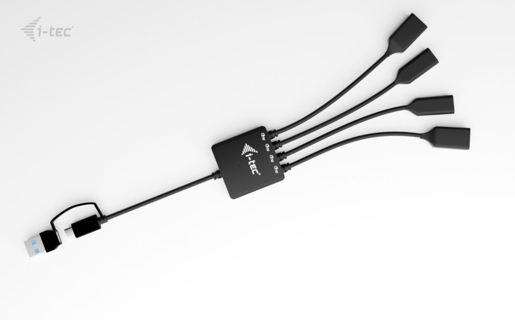 I-TEC Hub USB-C/USB-A 4‑Port 2 × USB‑C 3.2 Gen 1 2 × USB‑A 3.2 Gen 1