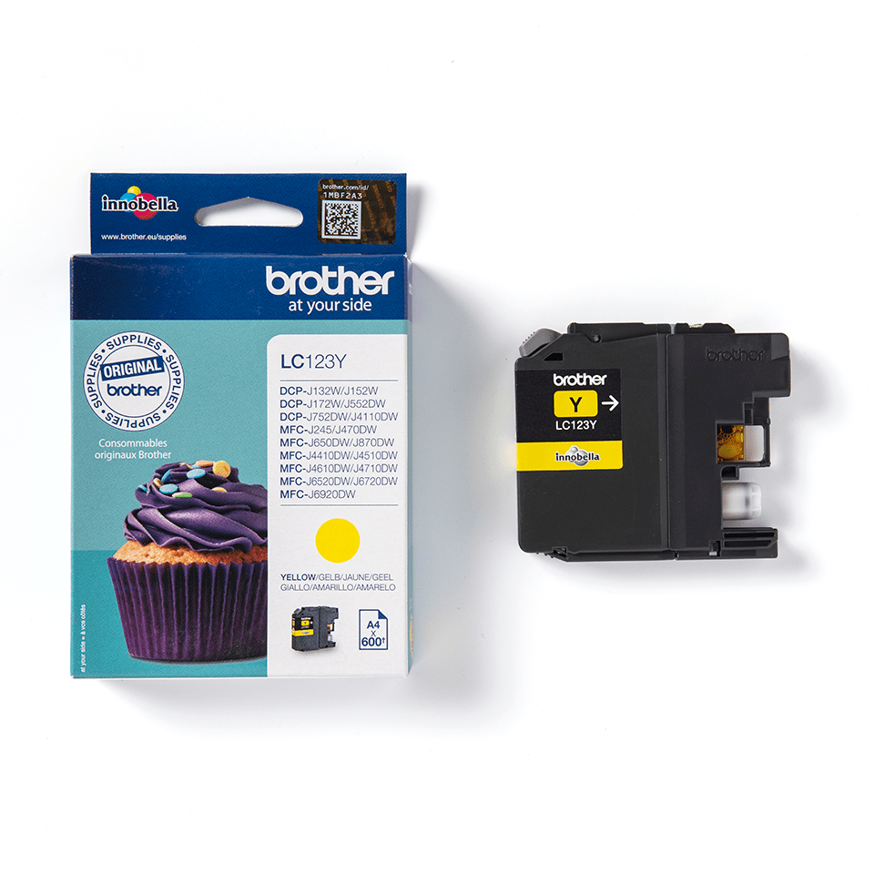 Brother Tintenpatrone LC-123Y Gelb