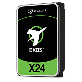 SEAGATE Exos X24 16TB HDD SATA 6Gbs 7200rpm 512MB cache 8,89cm 3,5Zoll 24x7 512e4KN P