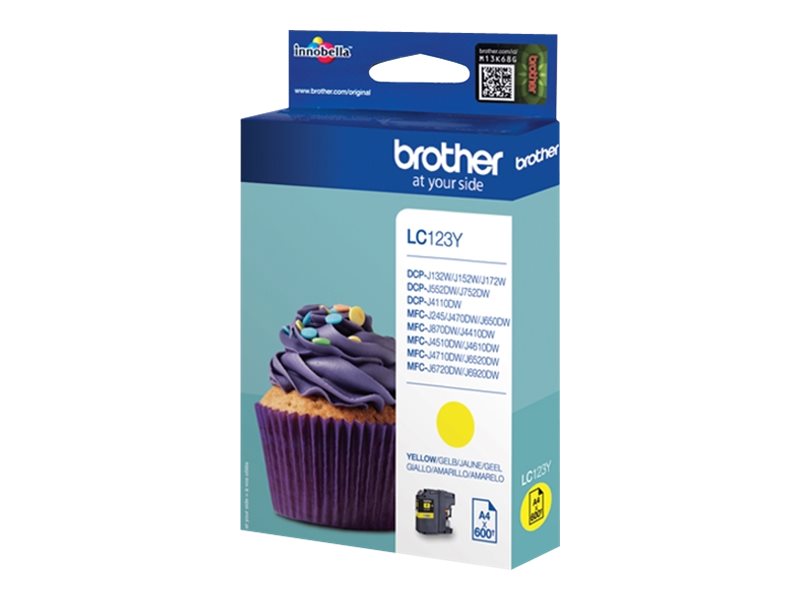 Brother Tintenpatrone LC-123Y Gelb