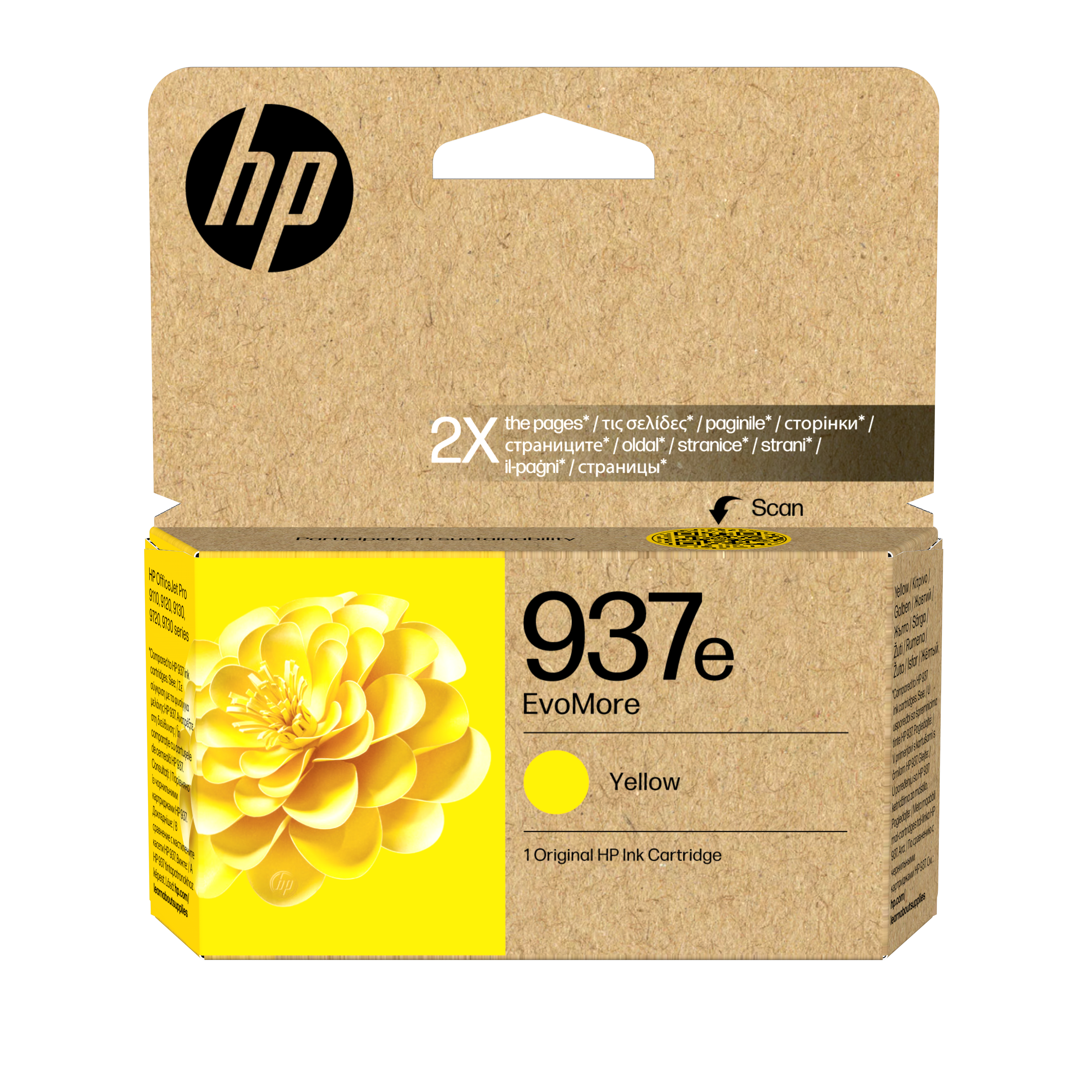 HP 937e EvoMore Gelb