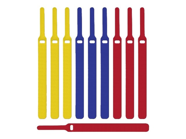 Label-the-cable LTC Basic Straps 17 cm Blau Gelb Rot