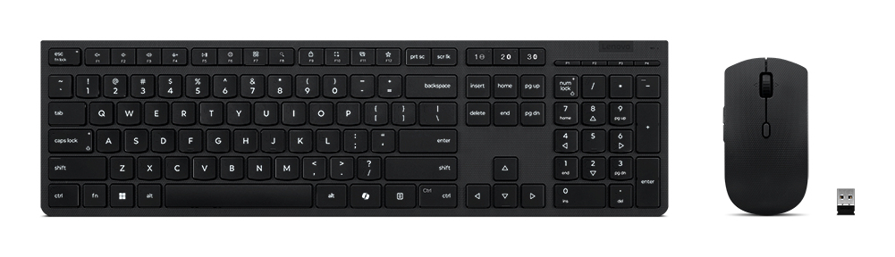 Lenovo Professional Tastatur-und-Maus-Set full size kabellos