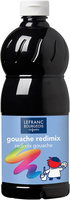 Lefranc Bourgeois Gouache Liquide Redimix Temperafarbe 500 ml Schwarz