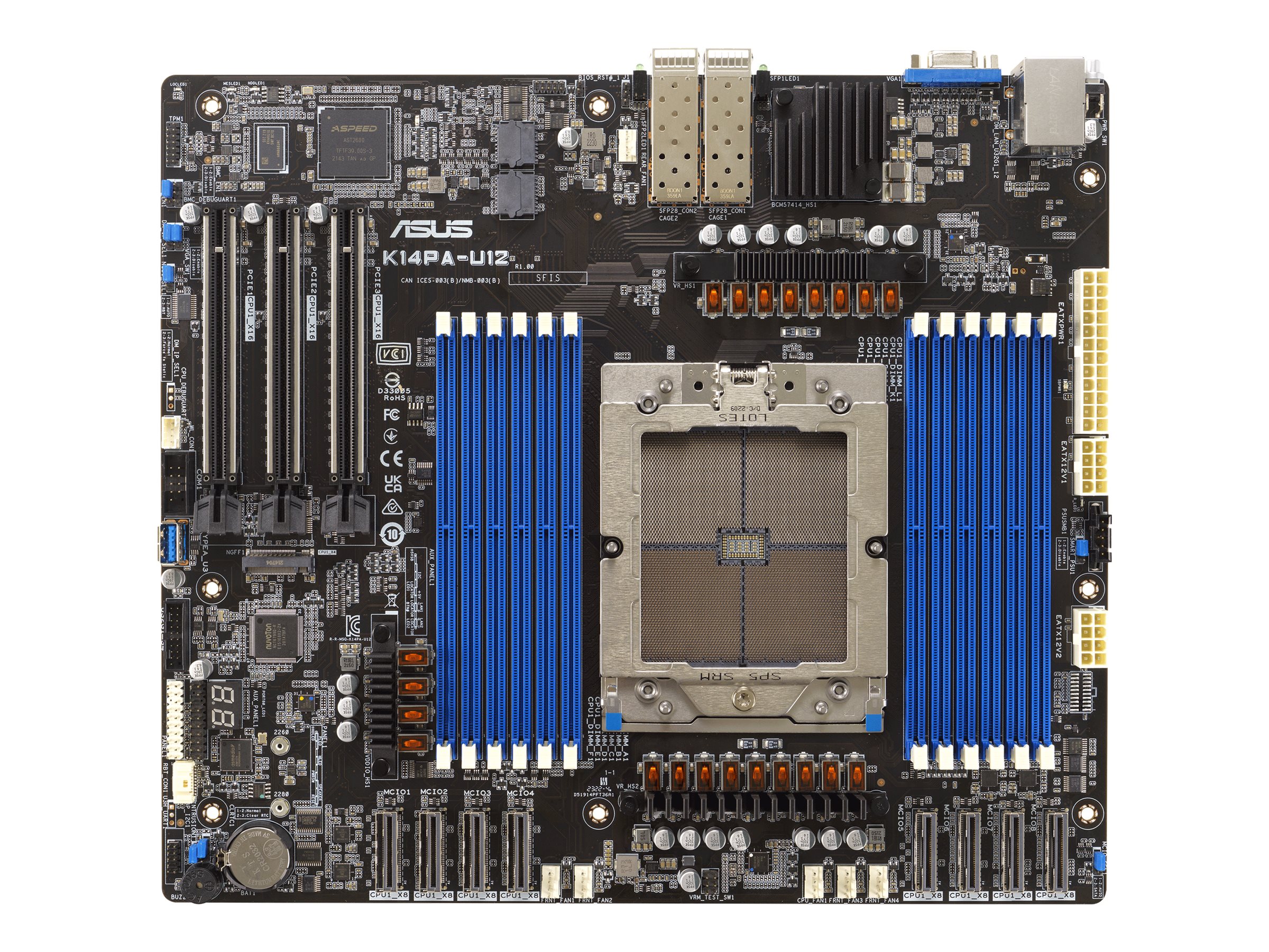ASUS K14PAU12ASMB11 CEB 1x LGA 6096 DDR5 2x25G