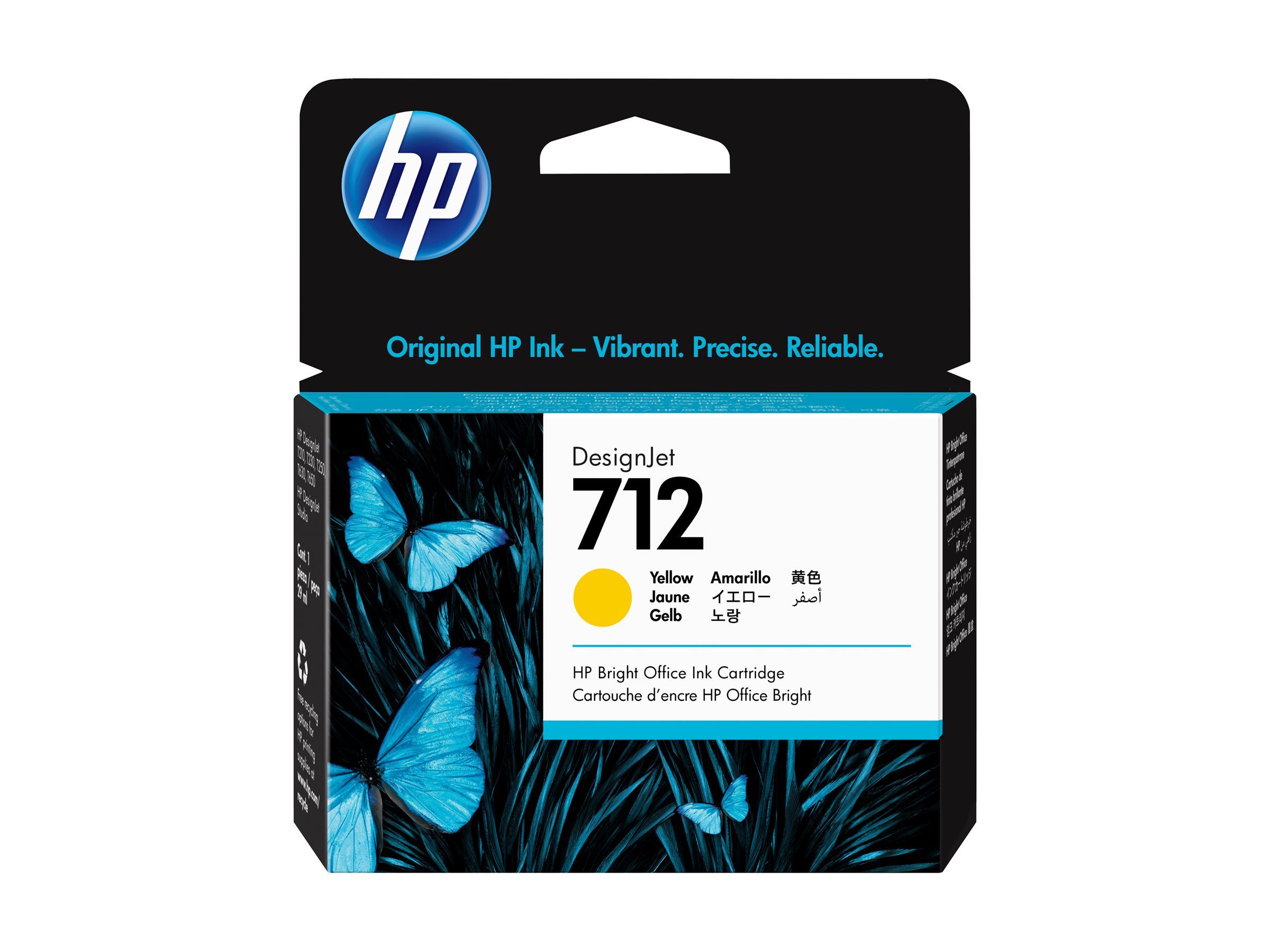 HP 712 DesignJet Gelb 29ml