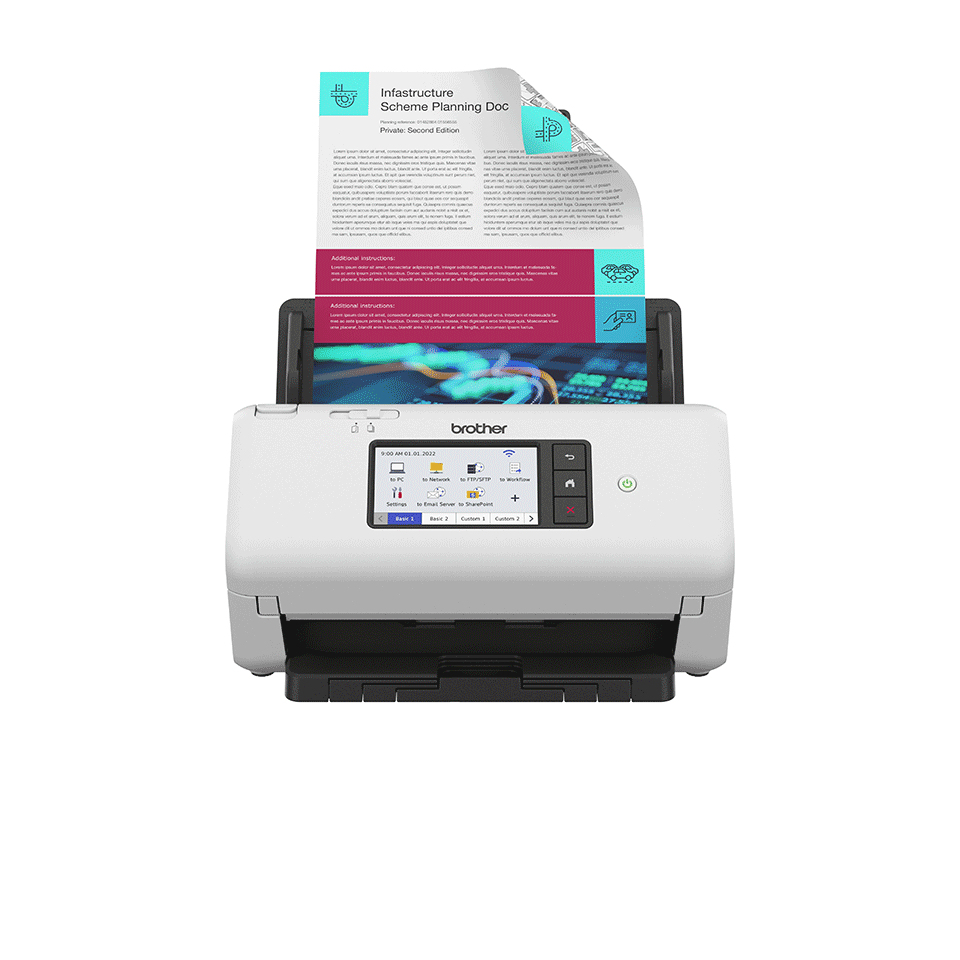 Brother ADS-4700W Dokumentenscanner Duplex 40 Seiten/Min
