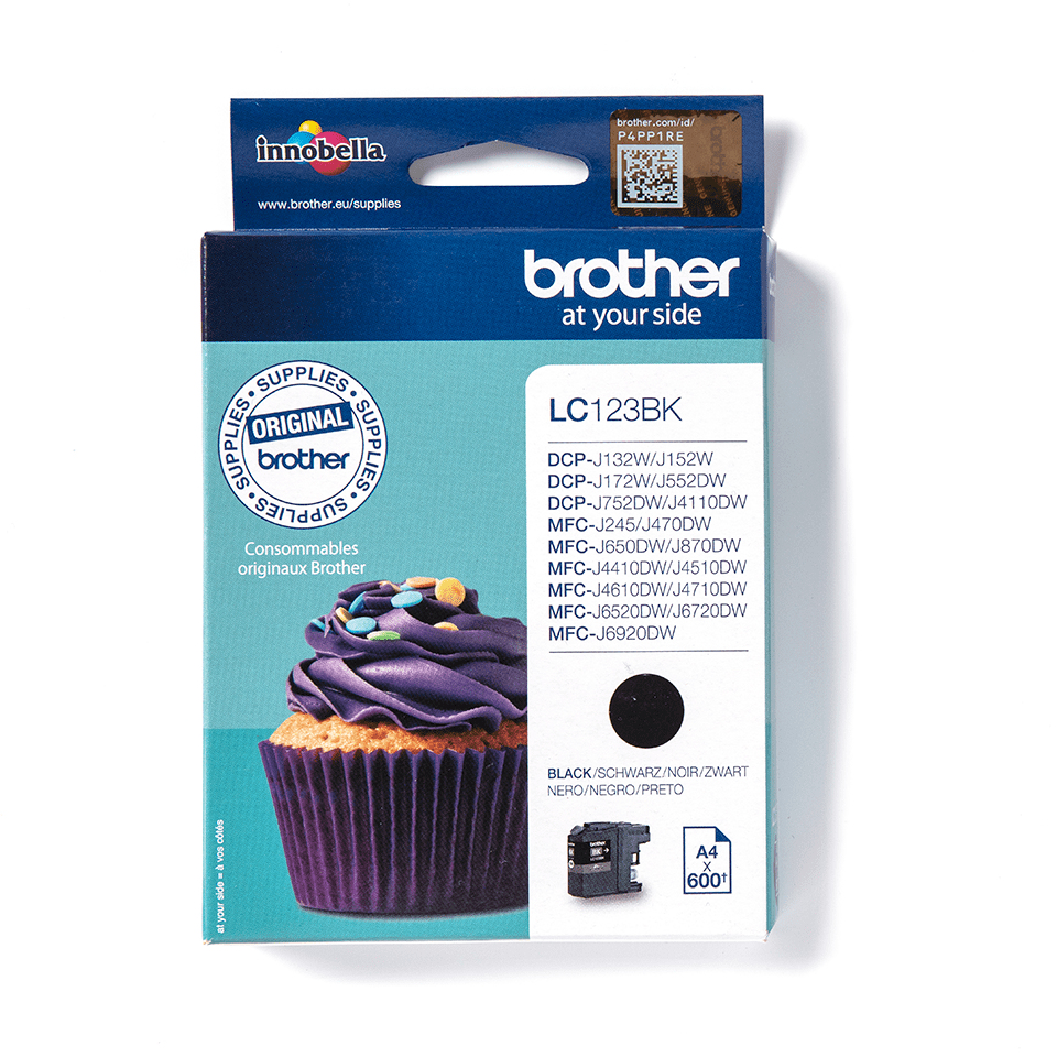 Brother Tintenpatrone LC-123BK Schwarz