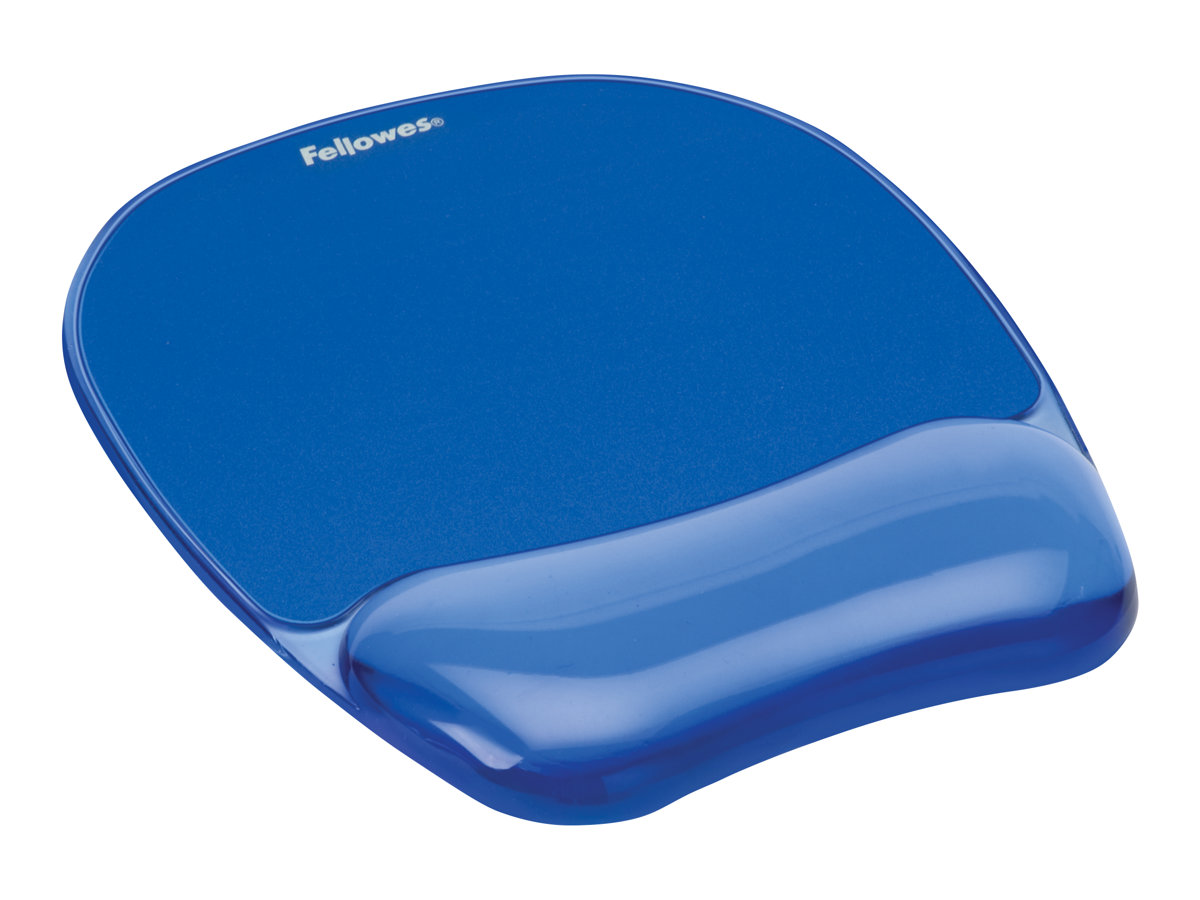 Fellowes Gel Crystal Mauspad-Handgelenkauflage blau