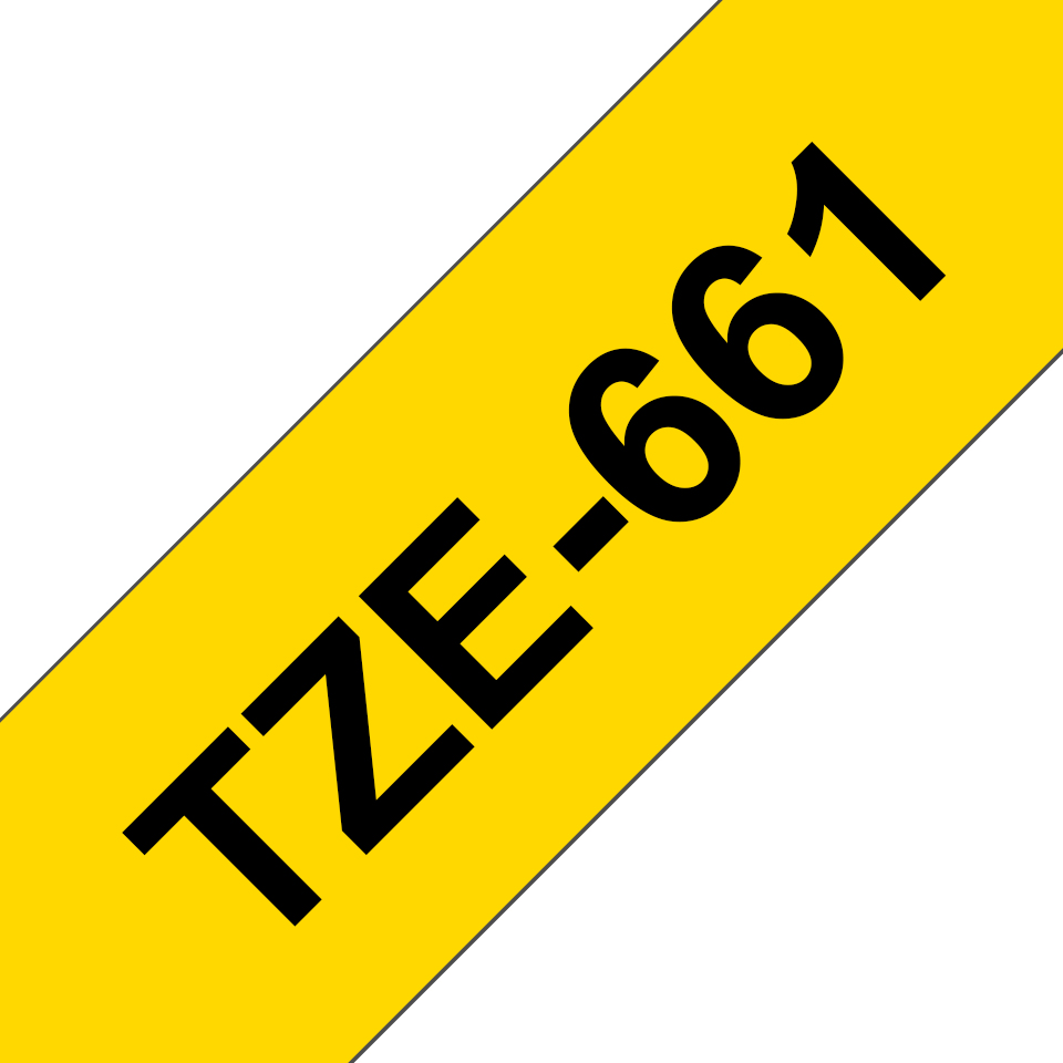 Brother TZe-661 36mm Schwarz auf Gelb