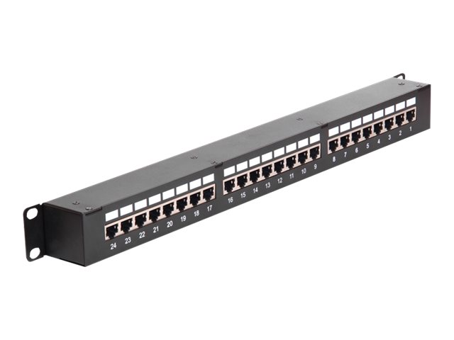 Delock Patchpanel 24-Port CAT6 geschirmt 19 Zoll