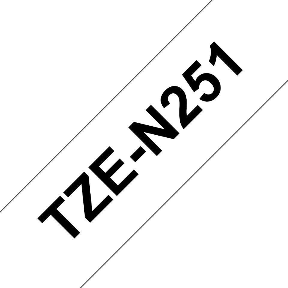 Brother TZe-N251 Schwarz auf Weiß