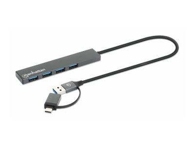 Manhattan Kombo-Hub 4Port USB 3.0 Typ-C/Typ-A
