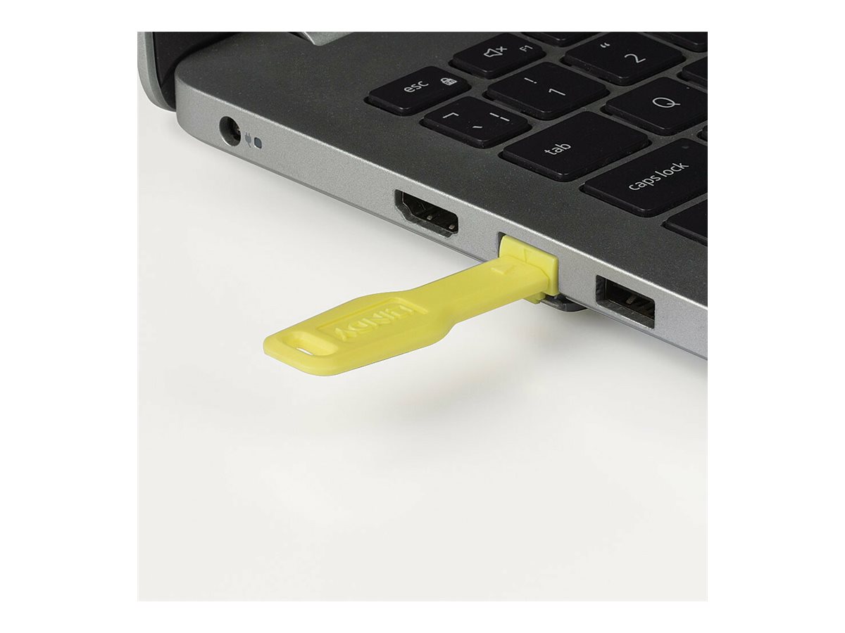 Lindy LAN-Portblocker Gelb 20 Stück