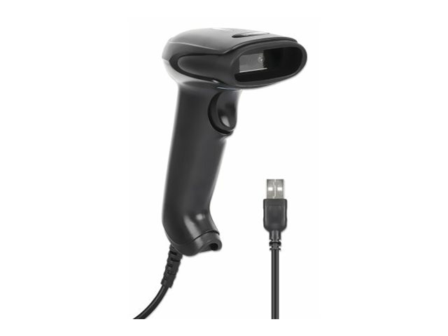 Manhattan 2D LED Barcodescanner 320mm 1,4m USB-Kabel Schwarz