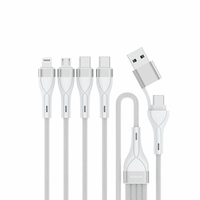 4smarts USBCA MultiLadekabel 4in2 1,2m, weiss