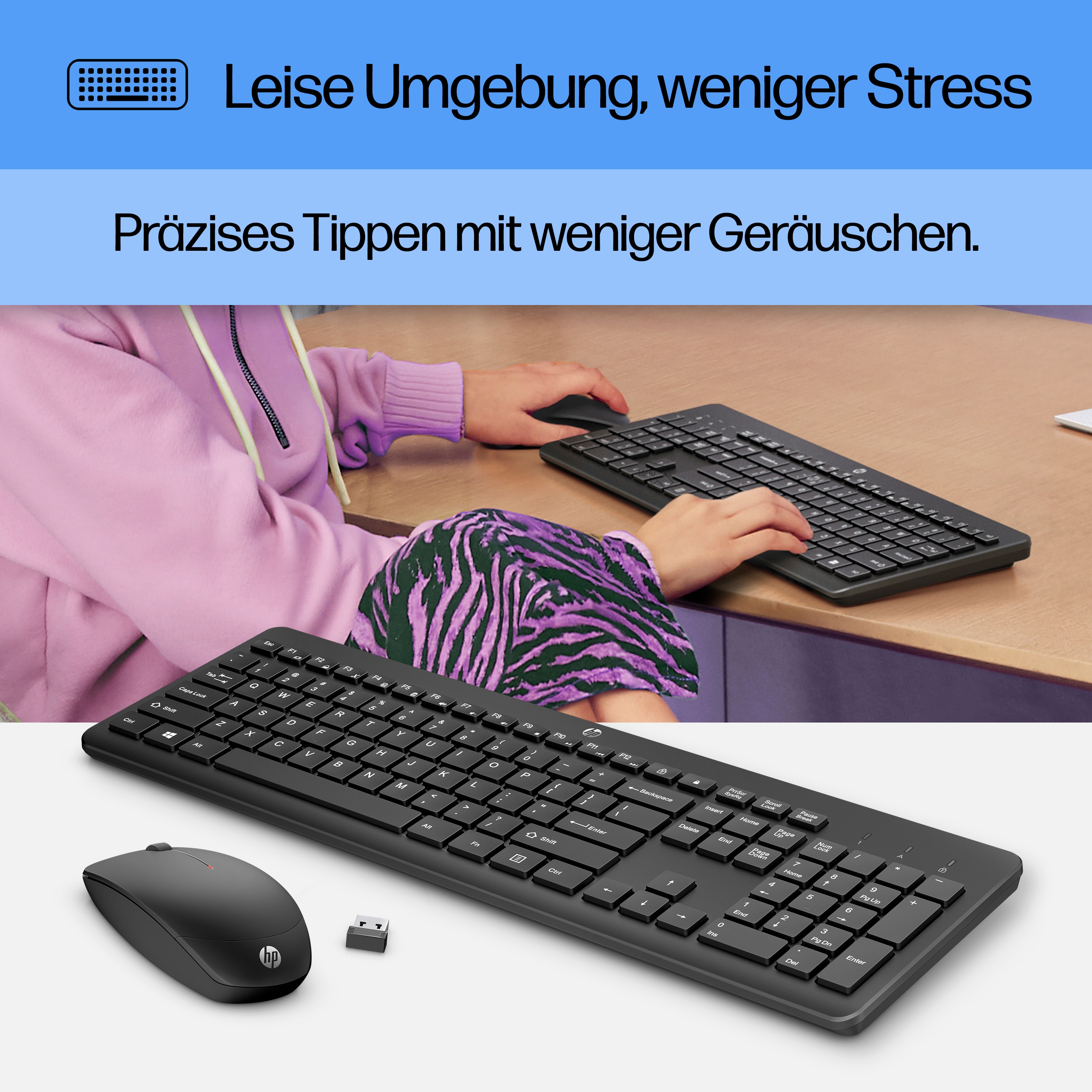 HP 230 Tastatur-und-Maus-Set kabellos
