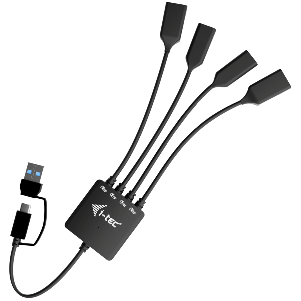 I-TEC Hub USB-C/USB-A 4‑Port 2 × USB‑C 3.2 Gen 1 2 × USB‑A 3.2 Gen 1