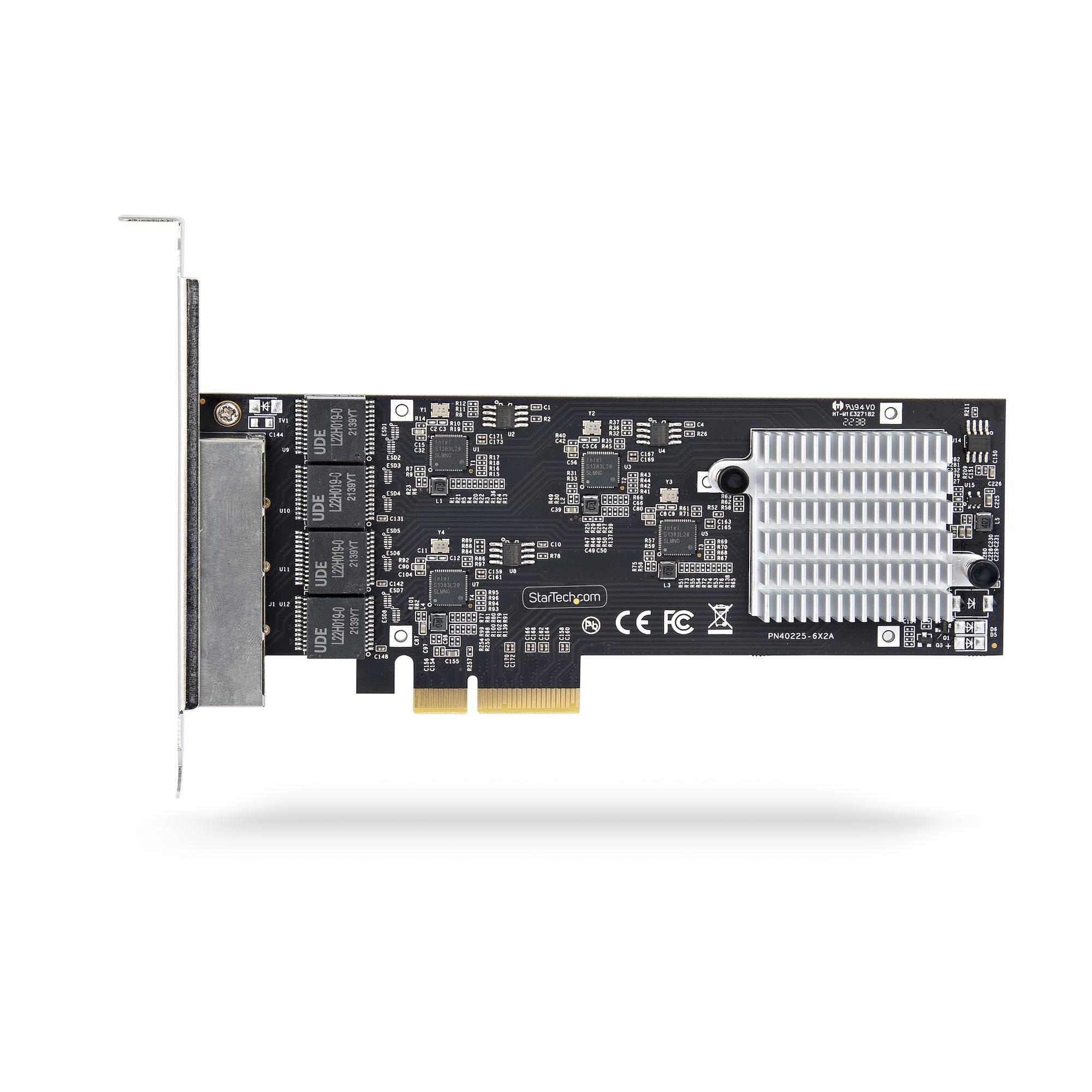 STARTECHCOM 4Port 25 Gbit PCIe Netzwerkkarte Intel I225V DualPort Computer LAN Karte MultiGigabit NIC 25G PCI Express Server