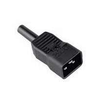 BACHMANN Kaltgertestecker IEC320 C20 16A250VAC schwarz Schraubanschluss