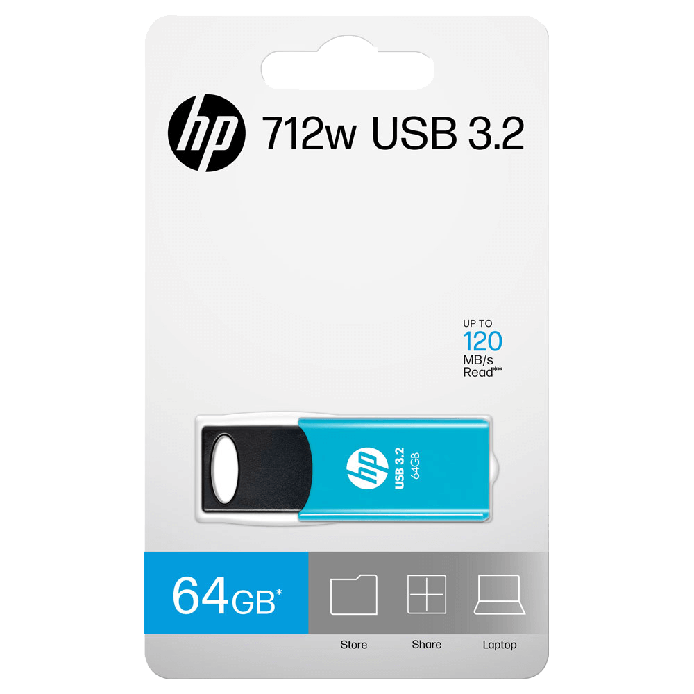 HP 712w USB-Flash-Laufwerk 64 GB USB 3.2 Blau